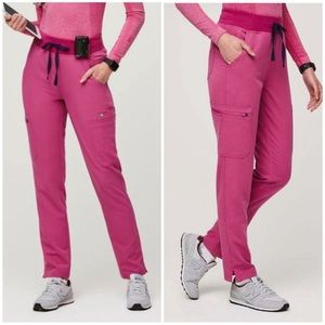 FIGS Yola Skinny Scrub Pants Electric Orchid (Pink) Size XS